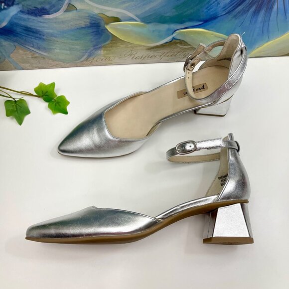 Paul Green Willa Mary Jane  Pumps in Silver Size 4 / US 6.5 - Picture 7 of 15